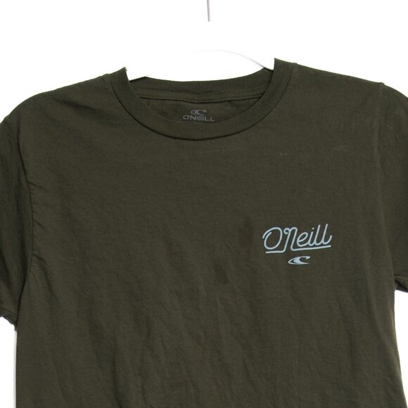 ONeill Mens Green Logo Graphic T-Shirt Size S Cotton Casual - Picture 5 of 10